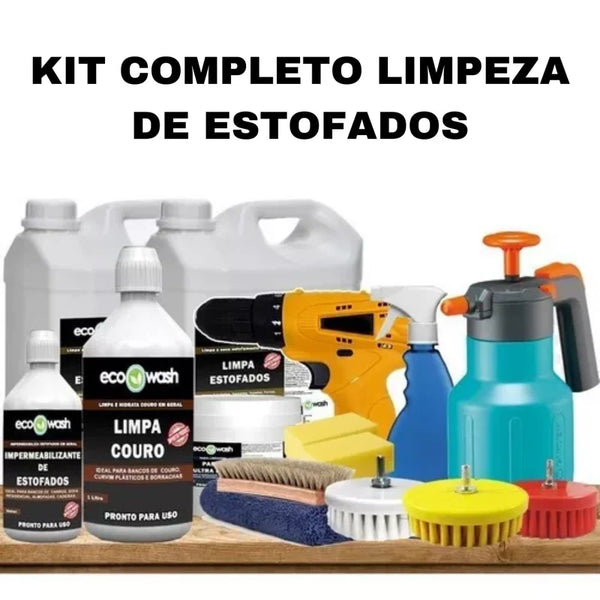 Kit Completo Limpeza de Estofados